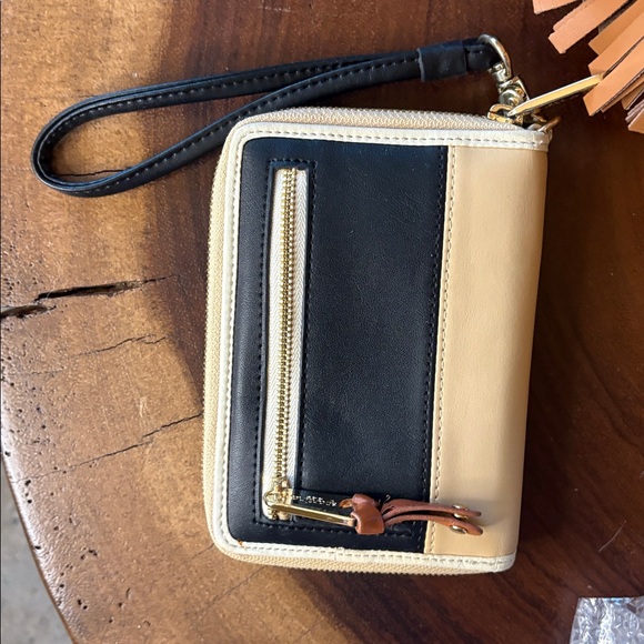 NWT Spartina 449 Telfair Island Tote Wallet Set Plaid Canvas Tassel Bag Coastal - Picture 10 of 11